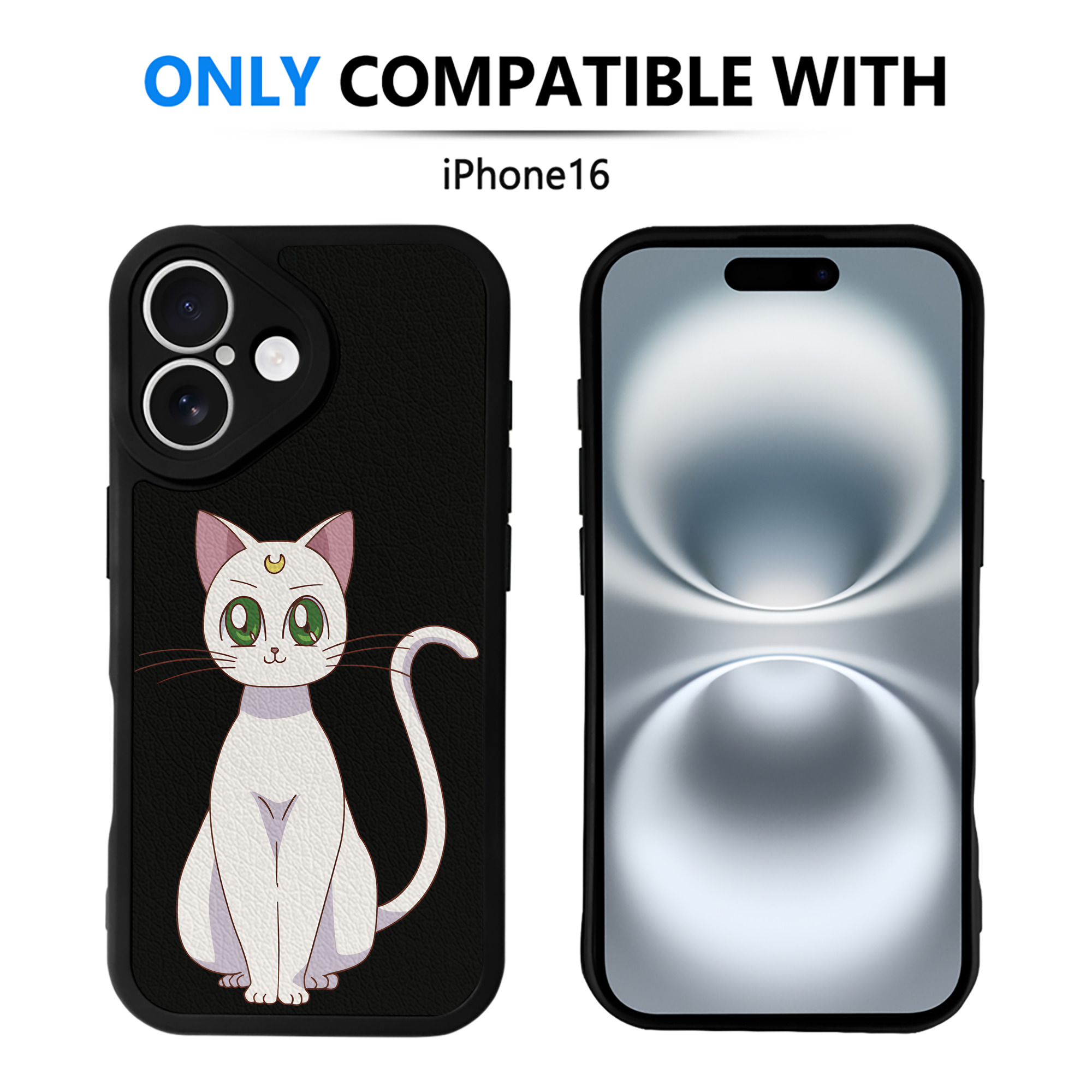 （画像用） 美少女戦士セーラームーン Sailor Moon 【iPhone 16シリーズ対応】シリコンスマホケース（レザー調） 材質：シリコン